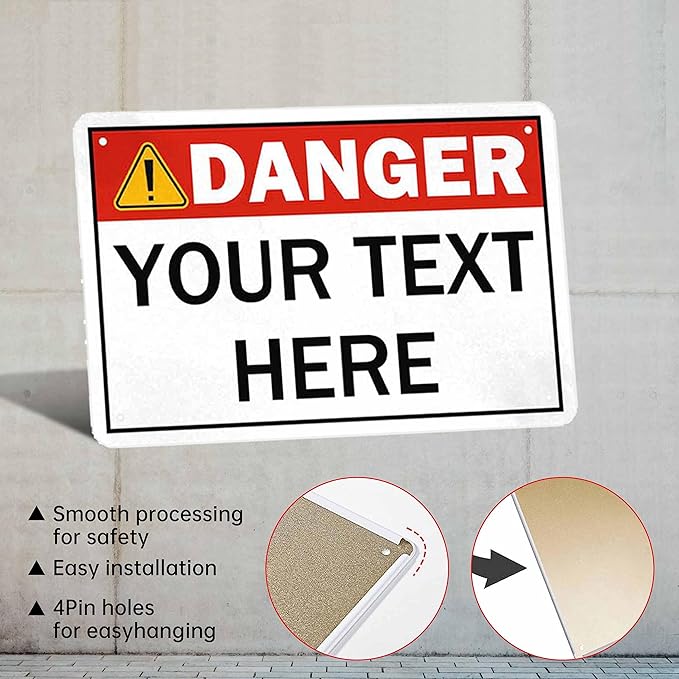 Custom Sign, Personalized Metal Signs, Customize - Image 3