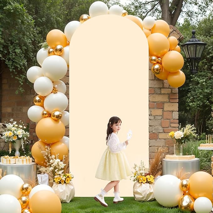 6.6FT Champagne Arch Backdrop Cover - Image 7