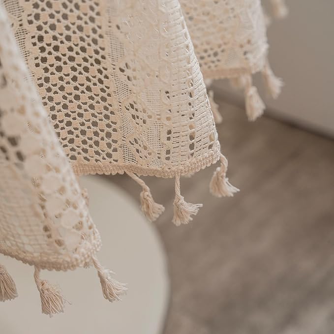 Beige Round Lace Tablecloths - Image 7