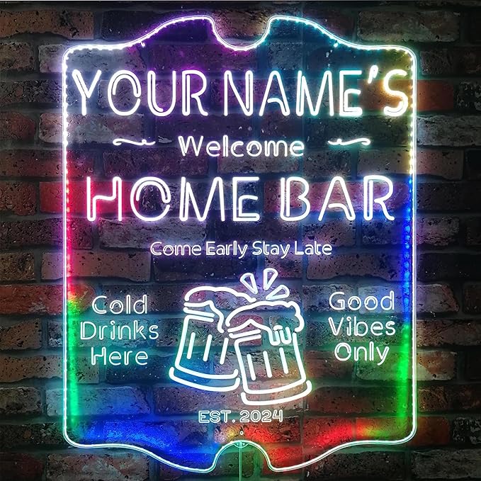ADVPRO Personalized Your Name Home Bar RGB Dynamic Glam LED Sign - Image 5