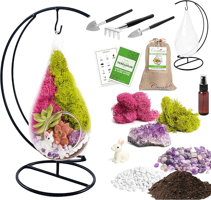 7" DIY Teardrop Terrarium Kit by CreationsbyNathalie
