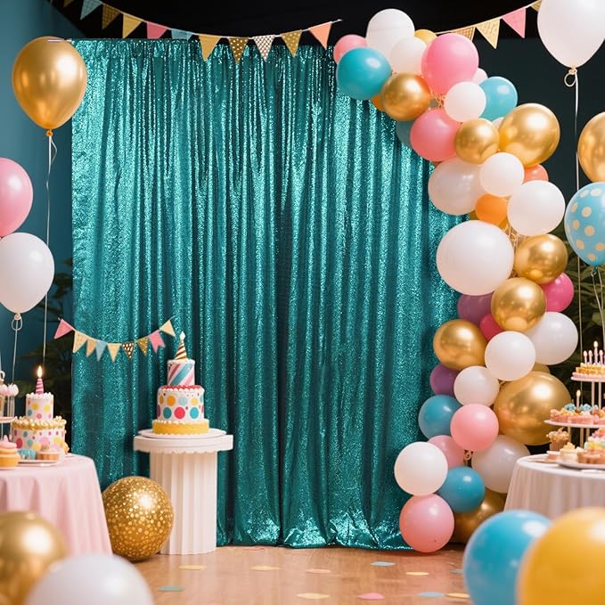 SquarePie Sequin Backdrop Curtain Not See Through Thick Glitter Background - Image 2