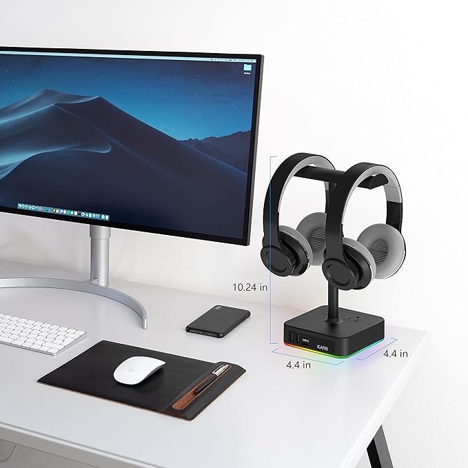 KAFRI RGB Dual Headphone Stand - Image 7