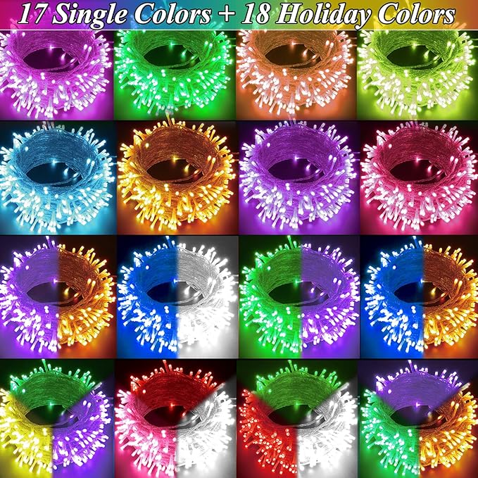 300 LED Color Changing Christmas Lights, 35 Colors 98FT String Lights Halloween - Image 3