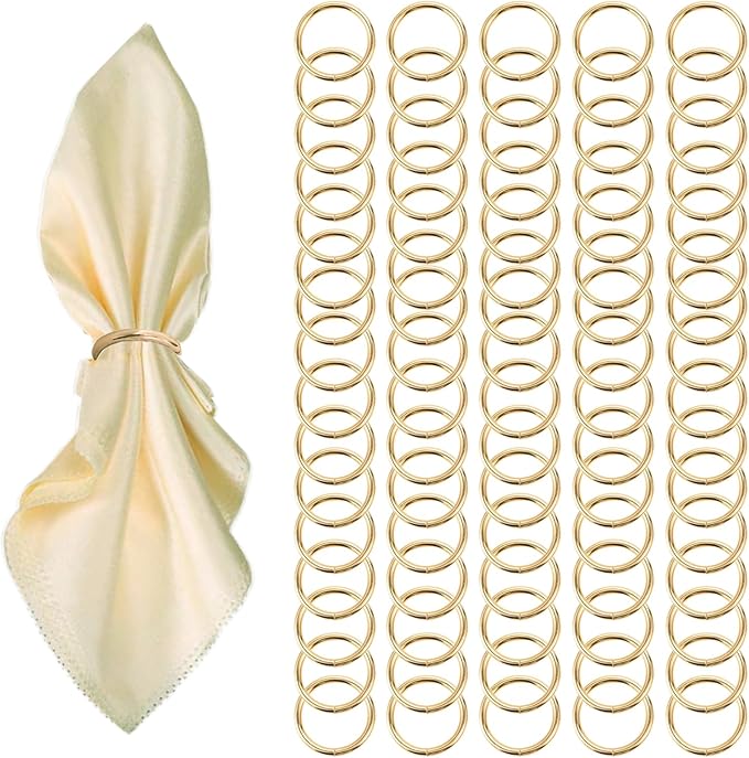 Gold Napkin Rings by GERILKAI
