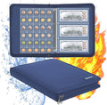 Coin Collection Book Holder for Collectors, 300 Pockets Fireproof Coins by JUNDUN