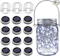 ZNYCYE Mason Jar Solar Lights for Outside, 12 Pack 30LED Fairy Lights Mason Jar by ZNYCYE