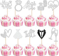 30 PCS Bride to Be Cupcake Toppers Glitter Wedding Cupcake Decorations I Do by ZHUOWEISM
