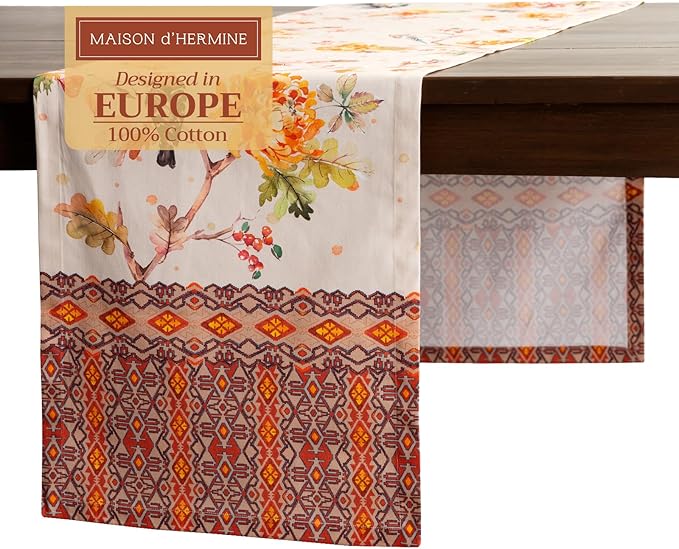 Maison d' Hermine Table Runner 100% Cotton Single Layer Table Runners 72 inches by MaisondHermine