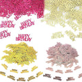 560 PCS Glitter Happy Birthday Confetti, Rose Gold Table Decorations, by Unknown