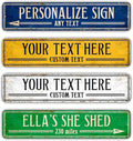 Custom Signs Outdoor Metal, Personalized Street Sign by SignSigts