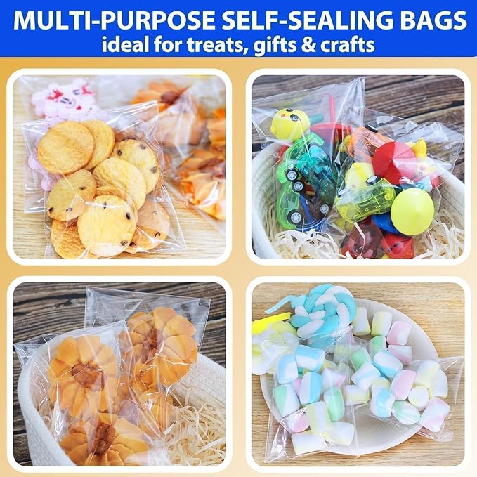 PigPotParty 5''x 7" Clear Plastic Cellophane Gift Wrap Bags, Party favor - Image 7