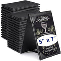 Gerrii Leatherette Table Tents Black PU Leather Menu Covers Bulk Double Sided by Gerrii