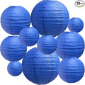 BEISHIDA Dark Blue Round Paper Lanterns Decorative Hanging Asia Chinese by Beishida