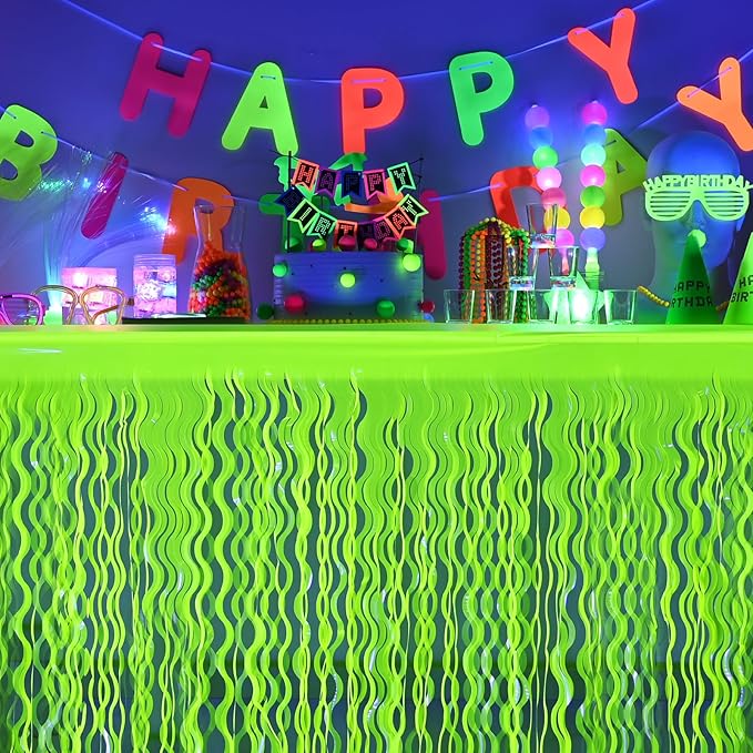 Mega-L Glow in The Dark Party Supplies, 2 Pack Neon Party Decorations - Image 3