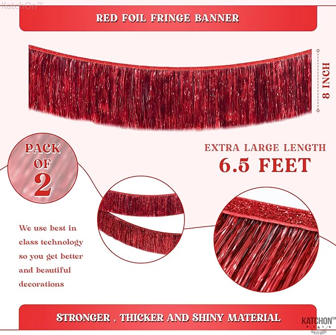 KatchOn, XtraLarge Red Fringe Banner - Image 2