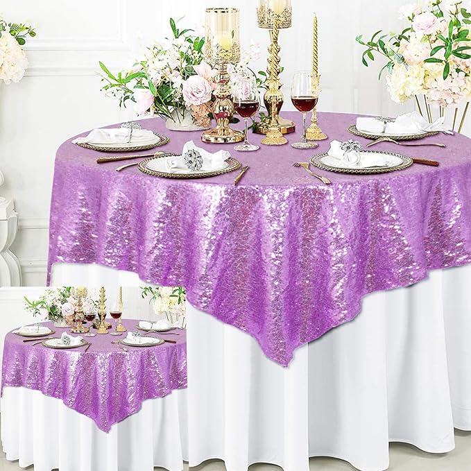 ShinyBeauty Lavender Table Cloths by ShinyBeauty