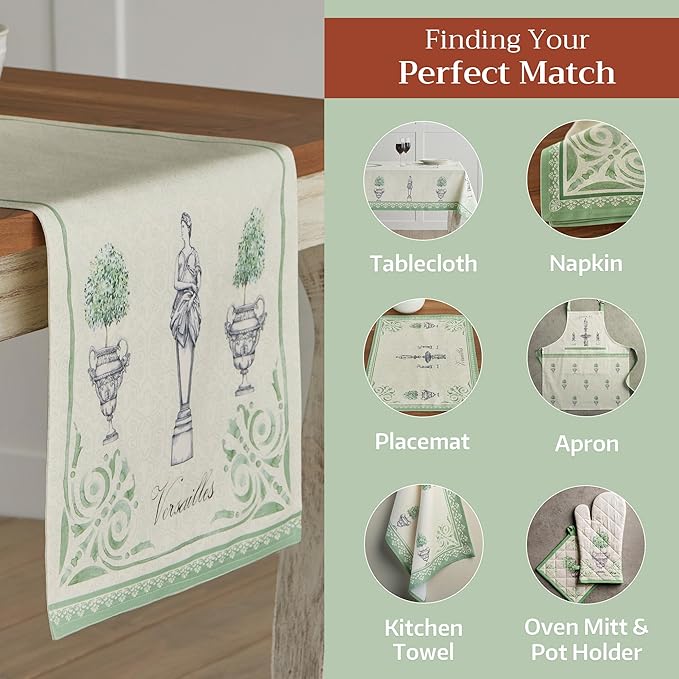 Maison d' Hermine Table Runner 100% Cotton Double Layer Table Runners 108 - Image 5