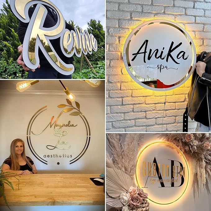 Custom Business Logo Neon Sign for Personalized Company Store UV Metal Acylic - Image 2