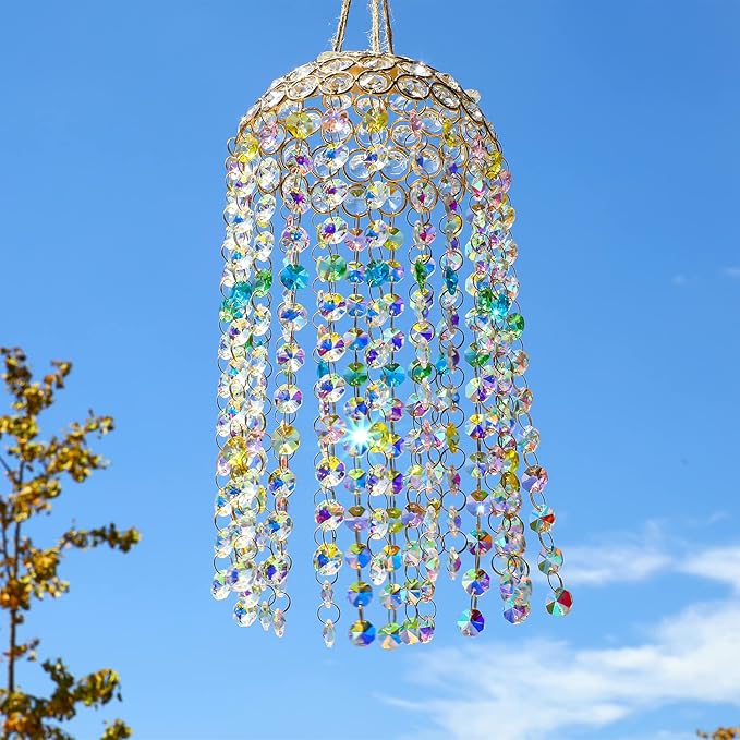 Crystal Suncatchers Window Hanging Wind Chime Garden Porch Home Wedding Party - Image 8