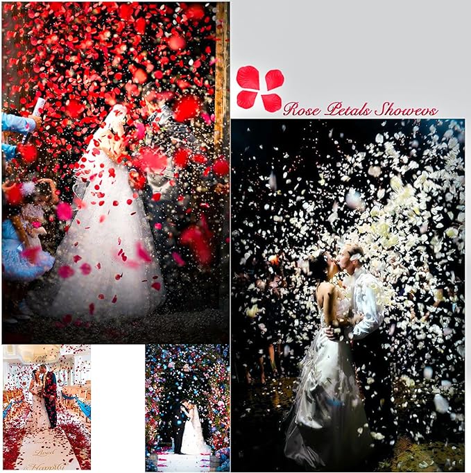 2000Pieces Rose Petals, Artificial Flower Petals Fake Rose Petals - Image 6