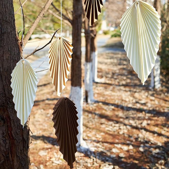 Paper Leaves Decorations for Wall Paper Fans Boho Room Decoration Leaves - Image 4