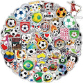 100 Pcs Sport Stickers for Kids, Soccer Water Bottle Stickers, Vinyl Waterproof by pcnearty