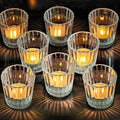 ComSaf Votive Candle Holders, Ribbed Tealight Candle Holder by ComSaf