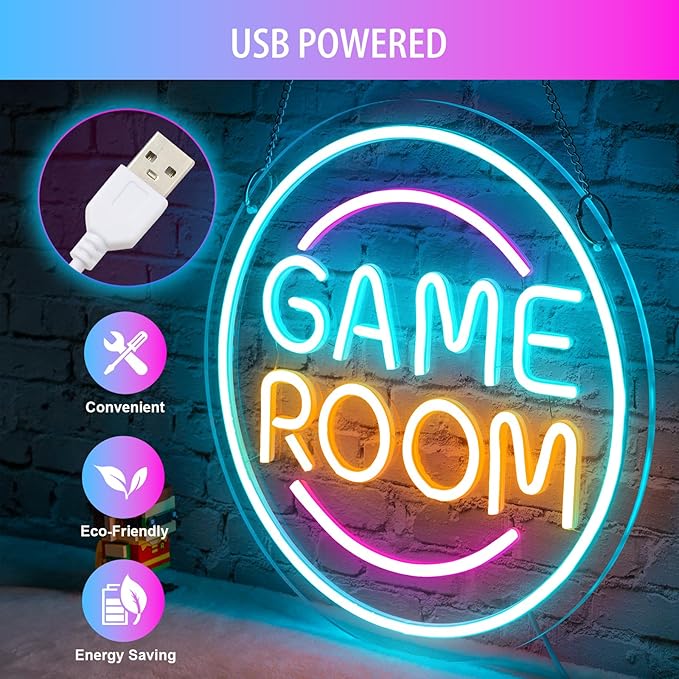 Gamer Neon Sign for Gamer Room Decor, Dimmable Gamer Room Neon Signs for Wall - Image 9