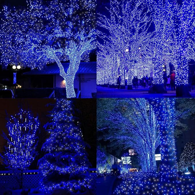 LAMPHOME 33ft Christmas Decorative Mini Lights, 100 LED Transparent Wire Fairy - Image 5