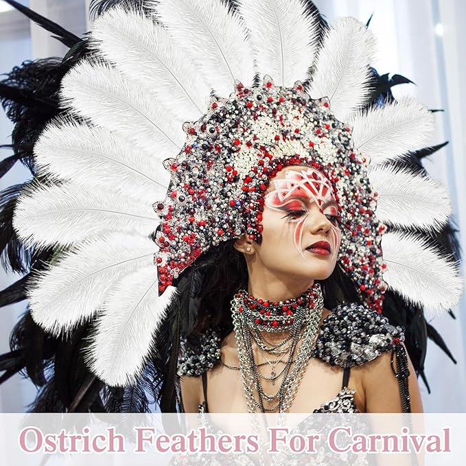 Crowye 100 Pcs Ostrich Feathers Bulk - Image 6