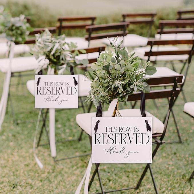 Ritzy Rose Set of 2 Reserved Row Sign - Image 3