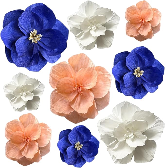 BRT Bearingshui Crepe Paper Flowers Decoration by BRT+Bearingshui