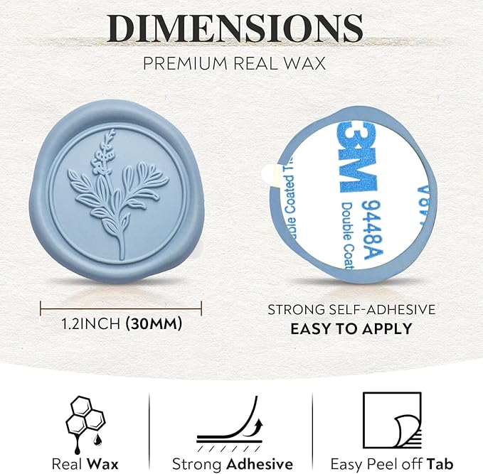 Wax Seal Stickers Premium Envelope Seal Stickers - Image 3