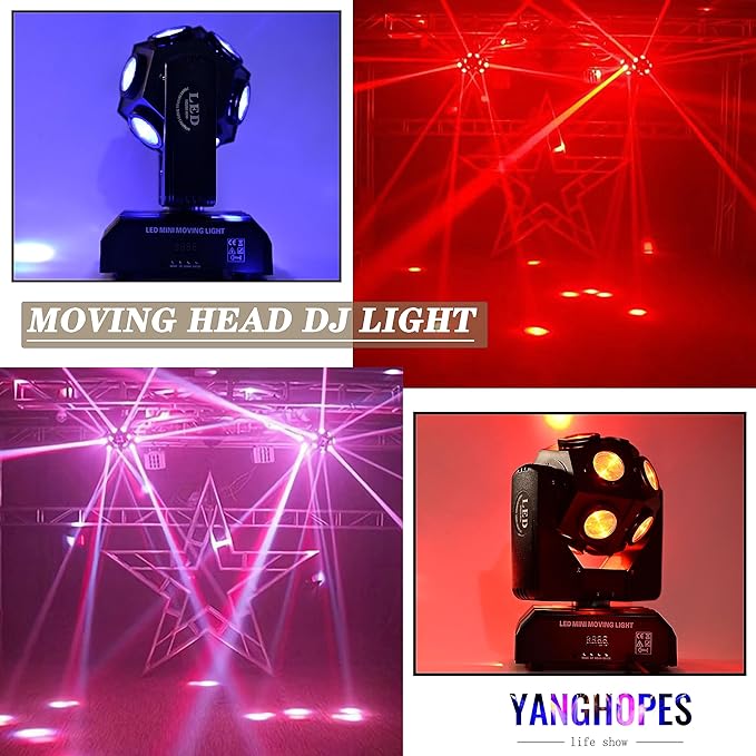 Moving Head DJ Light Party RGBW LED Beam Lights DMX 512 Strobe Light - Image 2