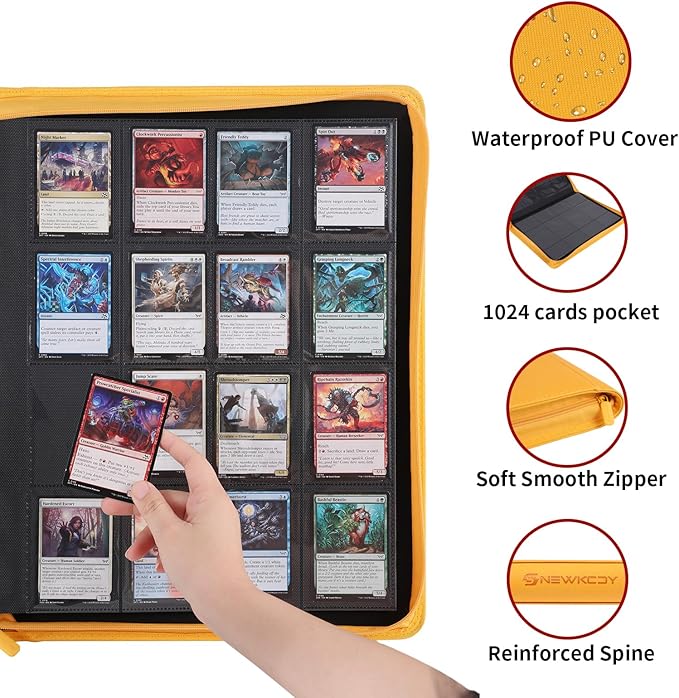 Snekdy premium 1024-pocket trading card binder, 16-pocket cards album, - Image 2