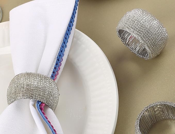 12 Pcs Beaded Napkin Rings - Image 5