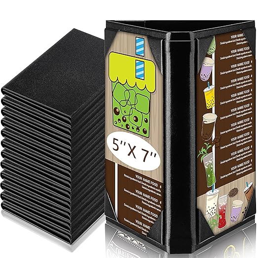 12 Pcs 5 x 7 Inch Triangle Menu Holders by FoldTier
