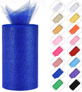 Glitter Tulle Rolls 6” by 50 Yards Sparkle Tulles Fabric Ribbon Sequin Tulle by ICOSHOW