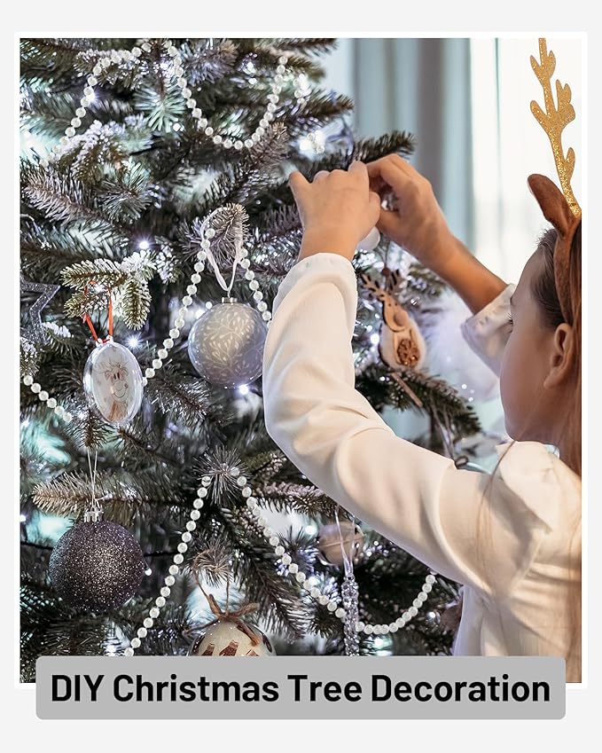 99FT Acrylic Crystal Garland, DIY Crystal Beads String Roll - Image 8