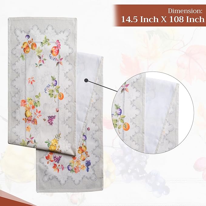 Maison d' Hermine Table Runner 100% Cotton Single Layer Table Runners 108 - Image 4
