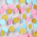 Blue Pink Gold Party-Decorations Gender-Reveal - 52Ft Paper Streamers Garland by HongTongTong
