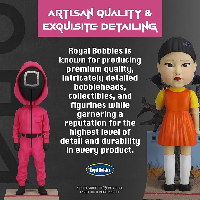 Royal Bobbles Squid Game Young Hee Doll Collectible Bobblehead Statue - Image 6