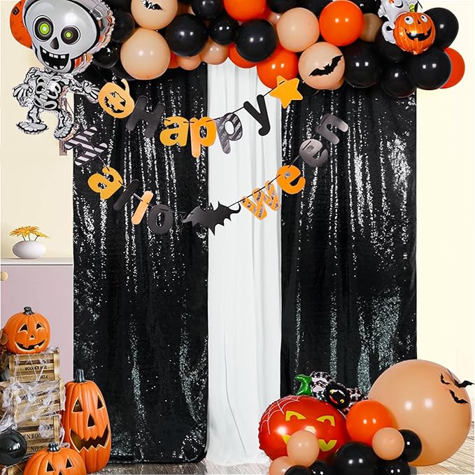 SquarePie Sequin Backdrop Curtain Non-Transparent Background Sparkly - Image 2