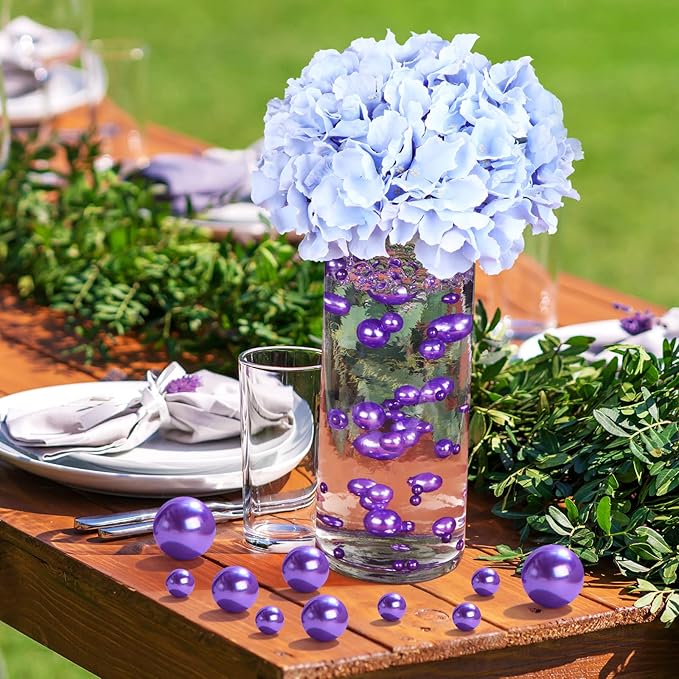 150 Pieces Vase Filler Faux Pearls Vase Makeup Beads No Hole Gloss Bead Mixed - Image 6