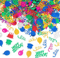 3000PCS Happy Birthday Confetti, Colorful Table Confetti, Metallic Foil by Unknown