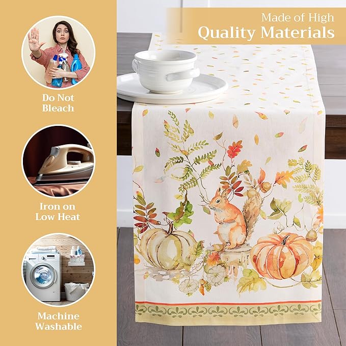 Maison d' Hermine Table Runner 100% Cotton Single Layer Table Runners 72 inches - Image 3