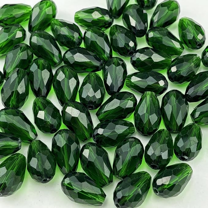 200pcs 3x5mm Teardrop Crystal Glass Beads by Unknown