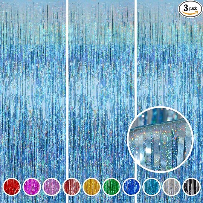 Foil Fringe Curtains Party Decorations by Melsan