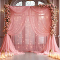 20×10ft Dusty Rose Tulle Backdrop Curtain by WishCare